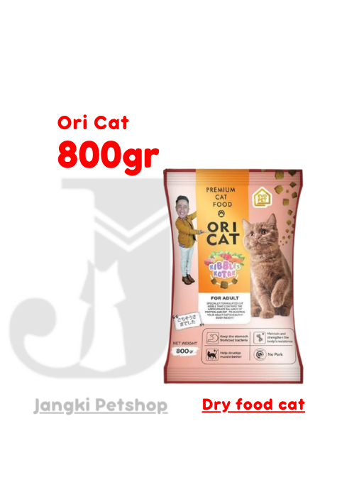 Ori Cat Adult Salmon 800 gr (Kotak) - Makanan Kering Kucing 800 gr