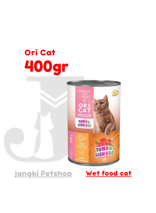 Ori Cat Tuna & Fish Egg 400 gr - Makanan Kering Kucing 400 gr