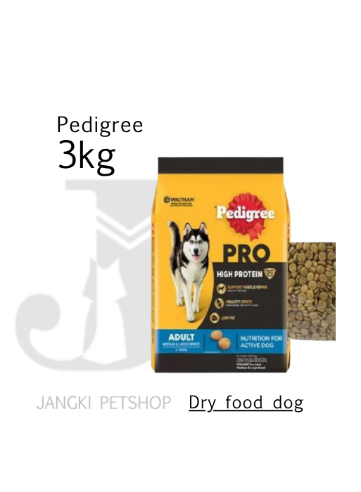Pedigree High Protein Adult Medium & Large Breed 3 kg - Makanan Kering Anjing 3 kg
