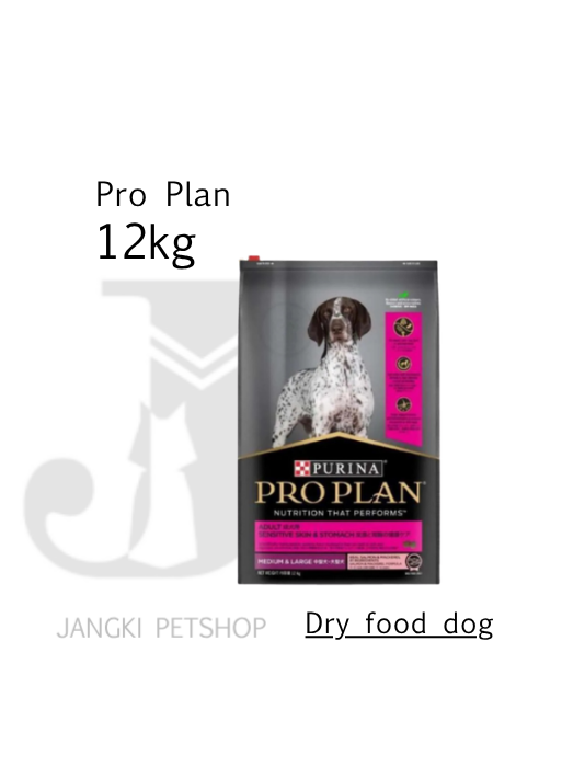 Pro Plan Dog Adt Medium & Large Sensitive Skin & Stomach 12 kg - Makanan Kering Anjing 12 kg