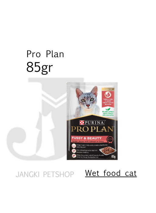 Pro Plan Pouch Fussy Beauty 85 gr - Makanan Pouch Kucing 85 gr