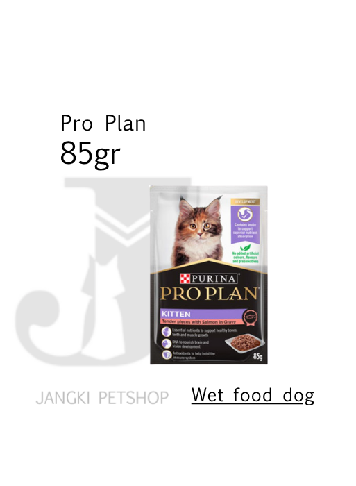 Pro Plan Pouch Kitten Salmon 85 gr - Makanan Pouch Kucing 85 gr