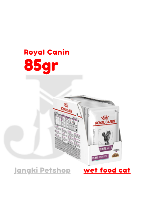 Royal Canin Renal Fish (85gr x12pcs) Pouch Makanan Kucing - Veterinary Health Nutrition