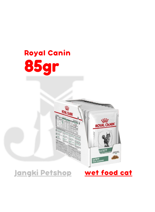 Royal Canin Satiety (85gr x12pcs) Pouch Makanan Kucing - Veterinary Diet