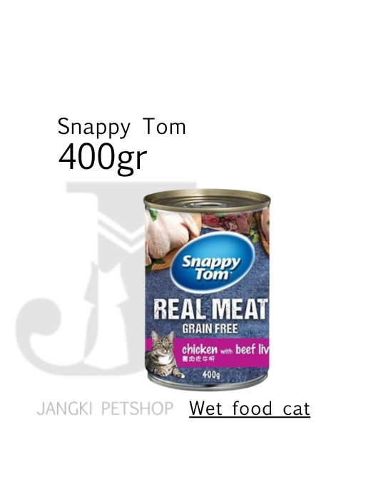 Snappy Tom Chicken with Beef Liver 400 gr - Makanan Kering Kucing 400 gr