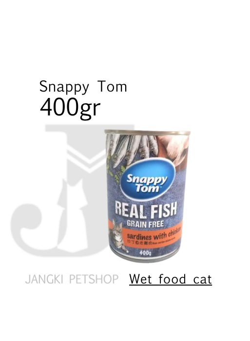 Snappy Tom Sardine with Chicken 400 gr - Makanan Kering Kucing 400 gr