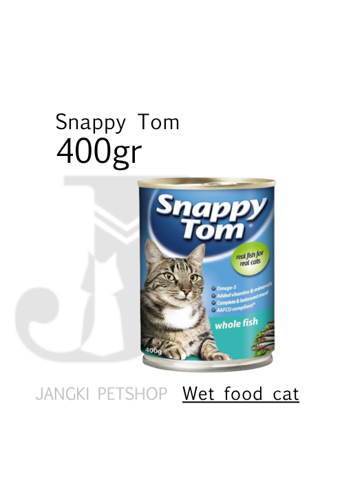 Snappy Tom Whole Fish 400 gr - Makanan Kering Kucing 400 gr