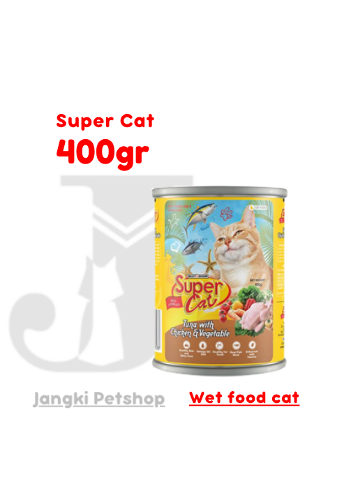 Super Cat Chicken Veg 400gr - Makanan Kering Kucing 400gr