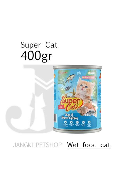 Super Cat Baby Kitten Minched 400 gr - Makanan Kering Kucing 400 gr