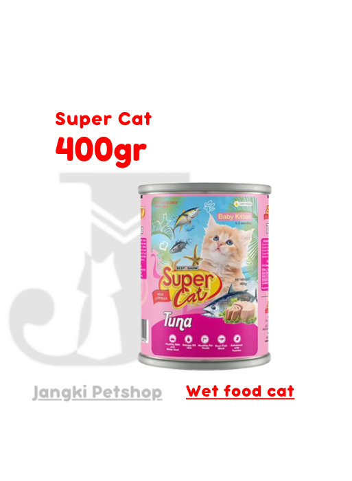 Super Cat Baby Kitten Tuna 400 gr - Makanan Kering Kucing 400 gr