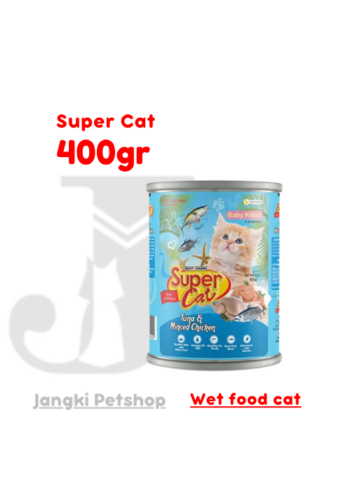 Super Cat Baby Kitten Minched 400 gr - Makanan Kering Kucing 400 gr