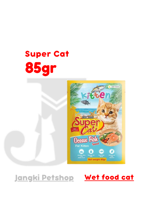 Super Cat Pouch Kitten O Fish 85 gr - Makanan Pouch Kucing 85 gr