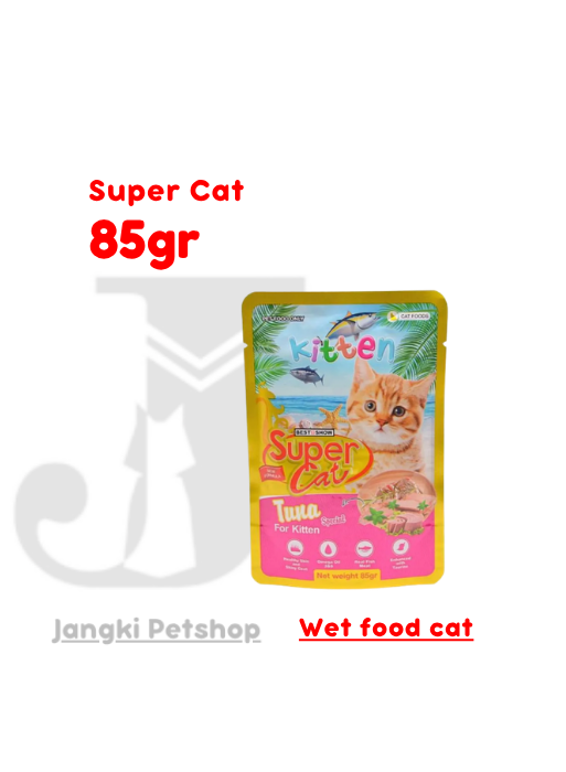 Super Cat Pouch Kitten Tuna 85 gr - Makanan Pouch Kucing 85 gr