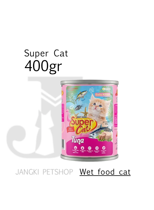 Super Cat Baby Kitten Tuna 400 gr - Makanan Kering Kucing 400 gr