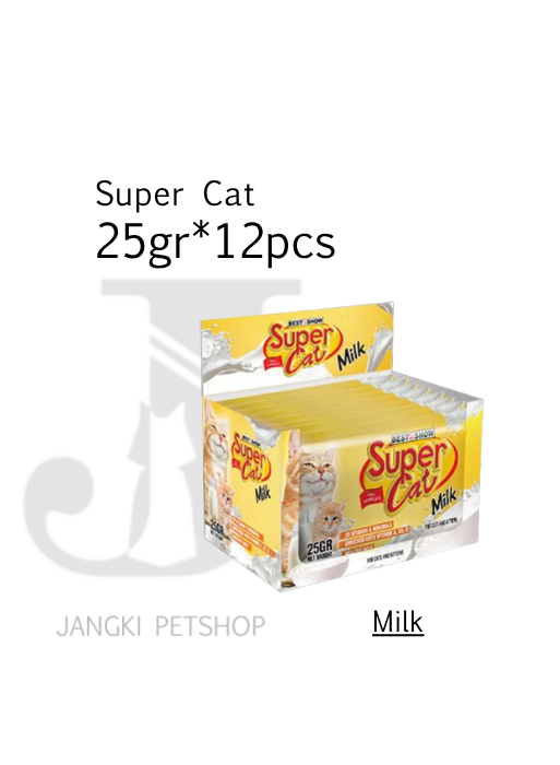 Super Cat Milk 25gr x 12 pcs - Susu Kucing 25gr x 12 pcs