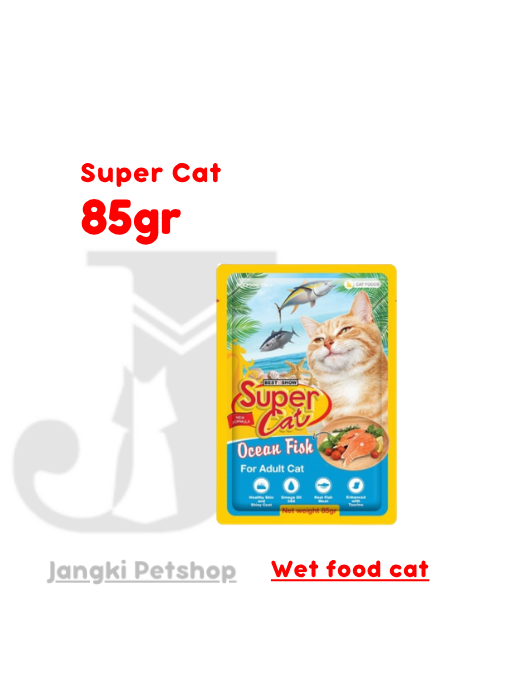 Super Cat Pouch Adult O Fish 85 gr - Makanan Pouch Kucing 85 gr