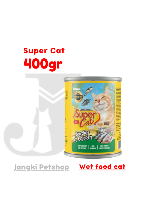 Super Cat Premium Sardine & Chicken 400 gr - Makanan Kering Kucing 400 gr