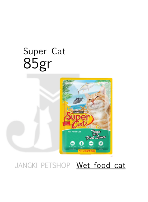 Super Cat Pouch Fish Liver 85 gr - Makanan Pouch Kucing 85 gr