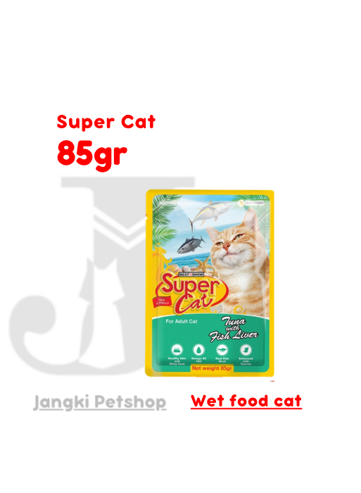 Super Cat Pouch Fish Liver 85 gr - Makanan Pouch Kucing 85 gr