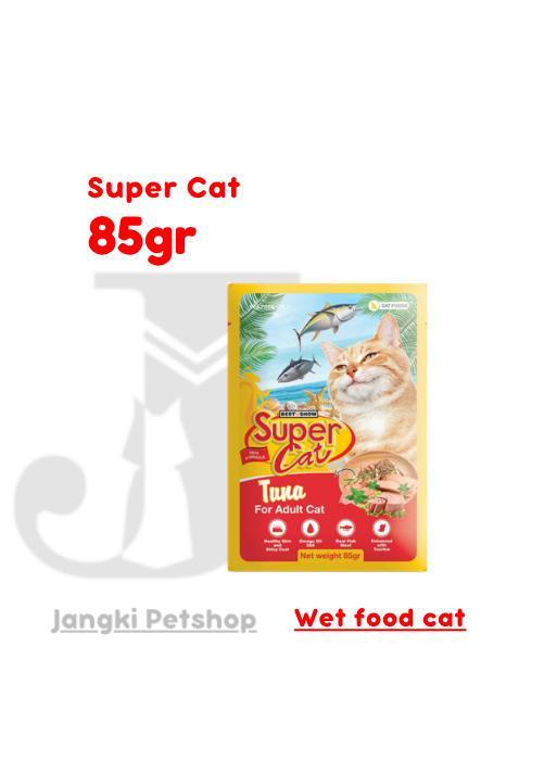 Super Cat Pouch Adult Tuna 85 gr - Makanan Pouch Kucing 85 gr