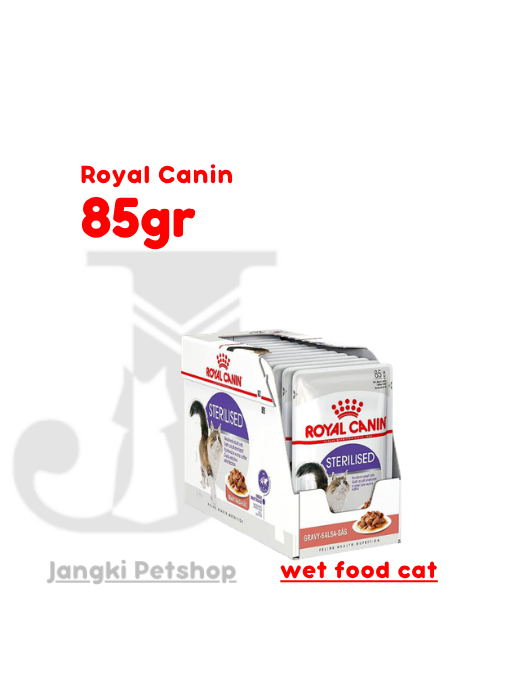 Royal Canin Jelly Sterilised (85gr x12pcs) Pouch Makanan Kucing Steril - Feline Health Nutrition