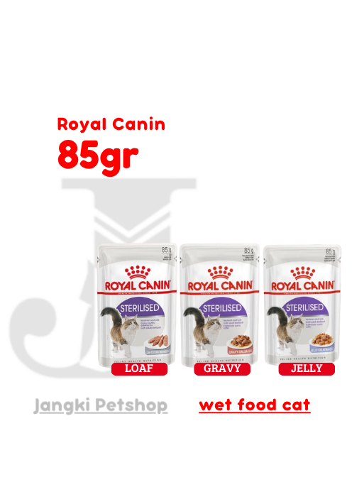 Royal Canin Jelly Sterilised (85gr) Pouch Makanan Kucing Steril - Feline Health Nutrition