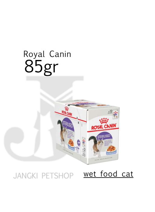 Royal Canin Jelly Sterilised (85gr x12pcs) Pouch Cat Food Steril - Feline Health Nutrition