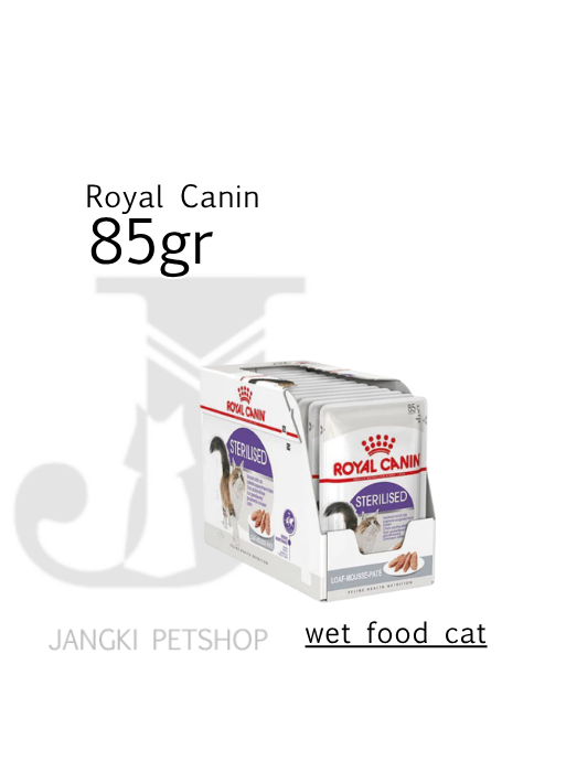 Royal Canin Loaf Sterilised (85gr x12pcs) Pouch Cat Food Steril - Feline Health Nutrition