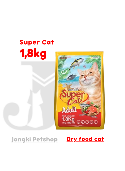 Super Cat Adult 1,8 kg - Makanan Kering Kucing 1,8 kg