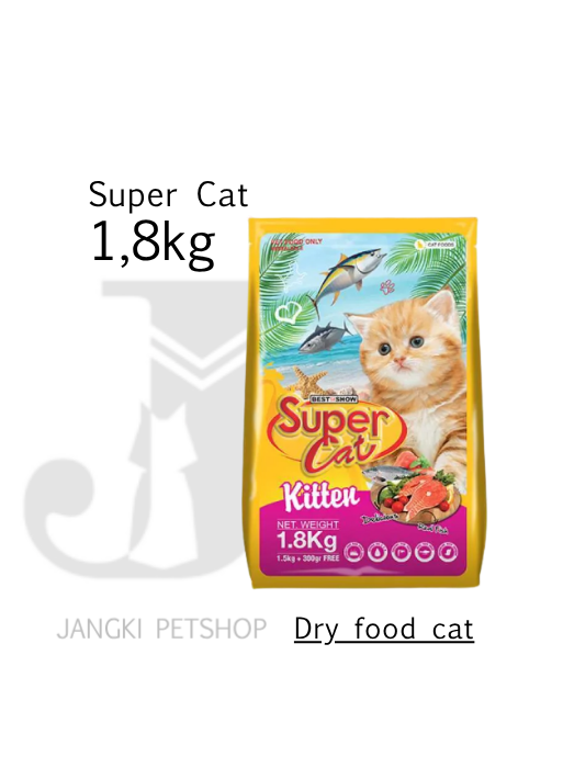Super Cat Kitten 1,8 kg - Makanan Kering Kucing 1,8 kg