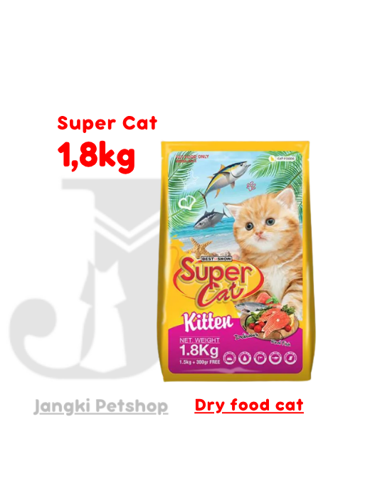 Super Cat Kitten 1,8 kg - Makanan Kering Kucing 1,8 kg