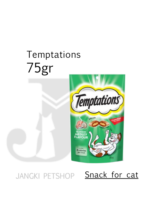 Temptation Snack Seafood 75 gr - Snack Kucing 75 gr