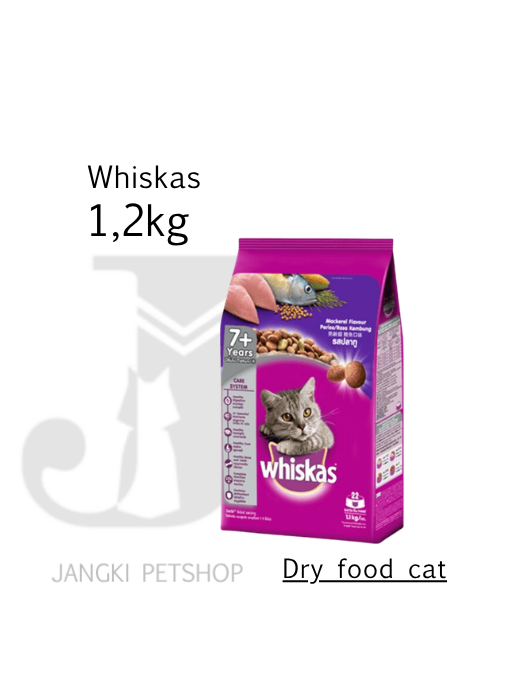Whiskas Adult Makarel Senior 1,2 kg ## - Makanan Kering Kucing 1,2 kg