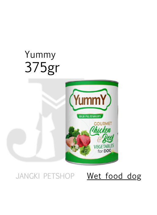 Yummy Dog Beef Chicken Vege 375 gr - Makanan Kering Anjing 375 gr