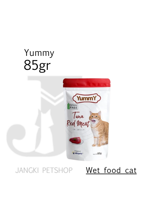 Yummy Pouch Tuna Red Meat 85gr - Makanan Pouch Kucing 85gr