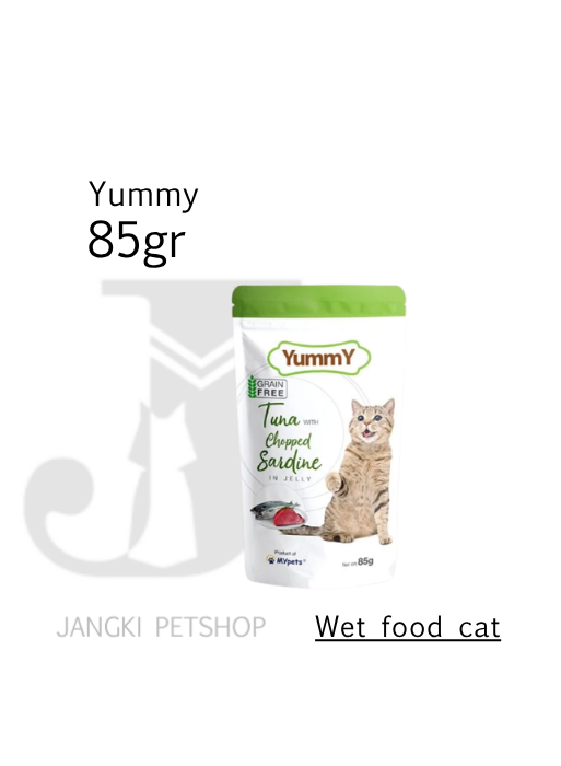 Yummy Pouch Tuna & Sardine 85gr - Makanan Pouch Kucing 85gr