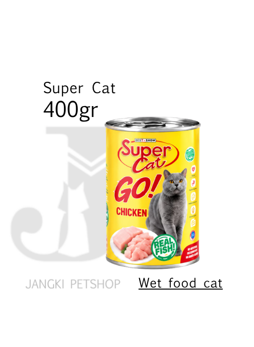 Super Cat Go Makanan Kucing Adult Chicken 400gr
