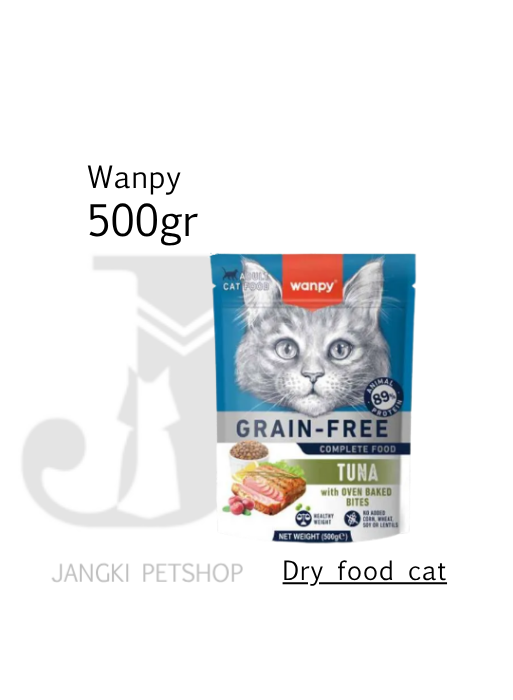Wanpy Cat Grain Free Adult Tuna 500 gr - Makanan Kucing Dewasa 500 gr
