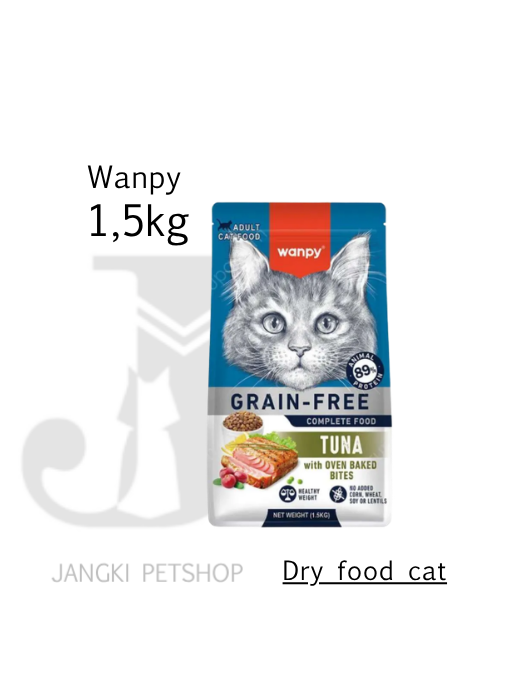 Wanpy Cat Grain Free Adult Tuna 1,5 kg - Makanan Kucing Dewasa 1,5 kg